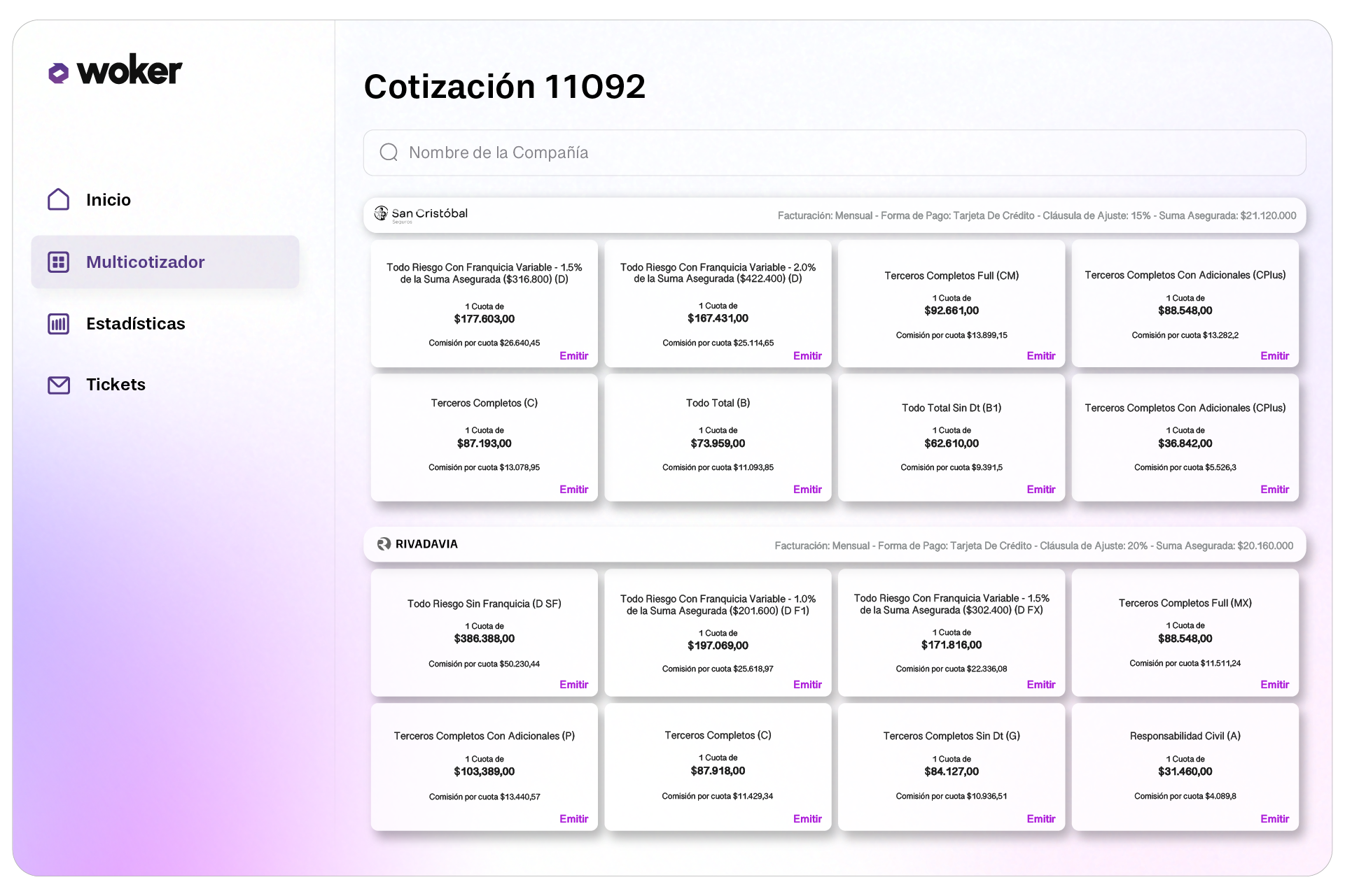 Cotizacion Woker